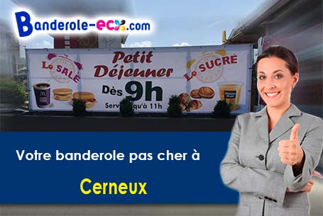 Création maquette offerte de votre banderole publicitaire à Cerneux (Seine-et-Marne/77320)