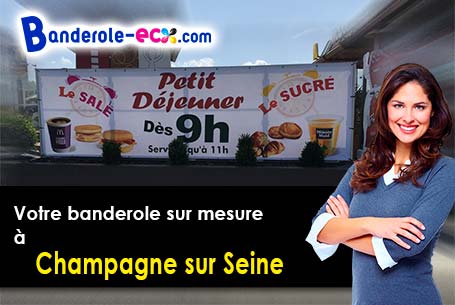 Création maquette offerte de votre banderole publicitaire à Champagne-sur-Seine (Seine-et-Marne/7743