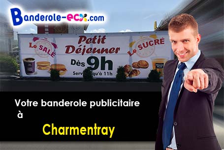 Création maquette offerte de votre banderole pas cher à Charmentray (Seine-et-Marne/77410)