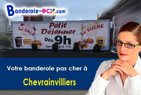 Création maquette offerte de votre banderole publicitaire à Chevrainvilliers (Seine-et-Marne/77760)