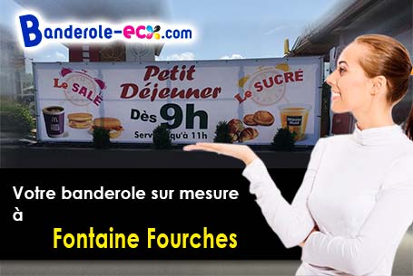Création maquette offerte de votre banderole publicitaire à Fontaine-Fourches (Seine-et-Marne/77480)