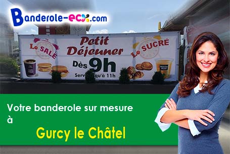 Création maquette offerte de votre banderole publicitaire à Gurcy-le-Châtel (Seine-et-Marne/77520)