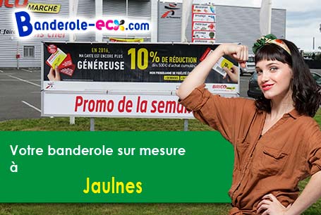 Création maquette offerte de votre banderole publicitaire à Jaulnes (Seine-et-Marne/77480)
