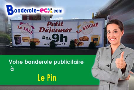 Création maquette offerte de votre banderole personnalisée à Le Pin (Seine-et-Marne/77181)