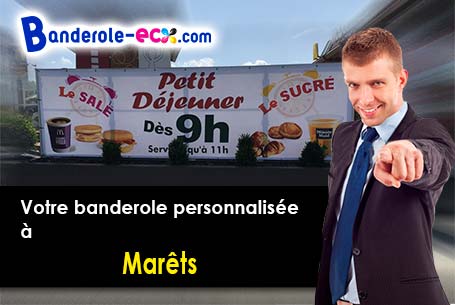 Création maquette offerte de votre banderole personnalisée à Marêts (Seine-et-Marne/77560)