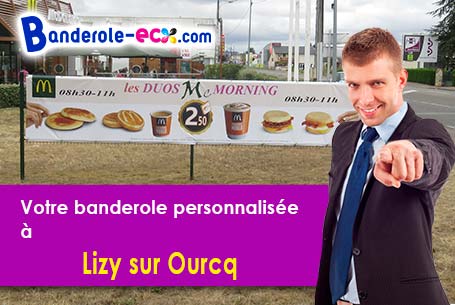 Création maquette offerte de votre banderole publicitaire à Lizy-sur-Ourcq (Seine-et-Marne/77440)