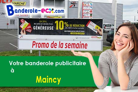 Création maquette offerte de votre banderole publicitaire à Maincy (Seine-et-Marne/77950)