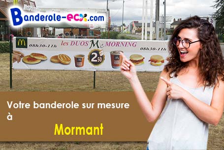 Création maquette offerte de votre banderole pas cher à Mormant (Seine-et-Marne/77720)