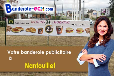 Création maquette offerte de votre banderole publicitaire à Nantouillet (Seine-et-Marne/77230)