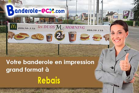 Création maquette offerte de votre banderole publicitaire à Rebais (Seine-et-Marne/77510)