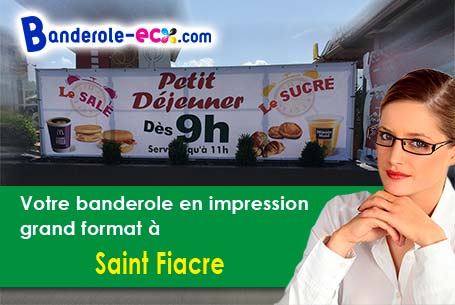 Création maquette offerte de votre banderole pas cher à Saint-Fiacre (Seine-et-Marne/77470)