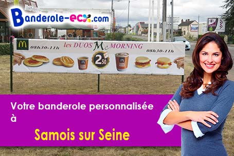 Création maquette offerte de votre banderole publicitaire à Samois-sur-Seine (Seine-et-Marne/77920)