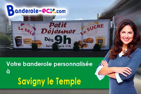Création maquette offerte de votre banderole personnalisée à Savigny-le-Temple (Seine-et-Marne/77176