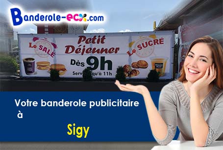 Création maquette offerte de votre banderole publicitaire à Sigy (Seine-et-Marne/77520)