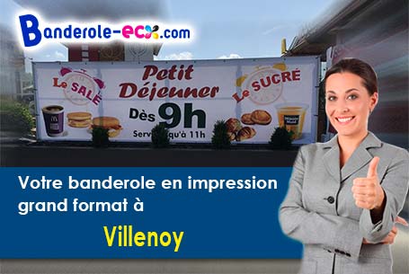 Création maquette offerte de votre banderole publicitaire à Villenoy (Seine-et-Marne/77124)