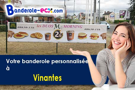 Création maquette offerte de votre banderole publicitaire à Vinantes (Seine-et-Marne/77230)