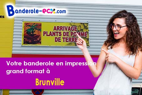 Impression grand format de votre banderole personnalisée à Brunville (Seine-Maritime/76630)