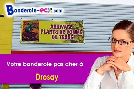 Impression grand format de votre banderole personnalisée à Drosay (Seine-Maritime/76460)