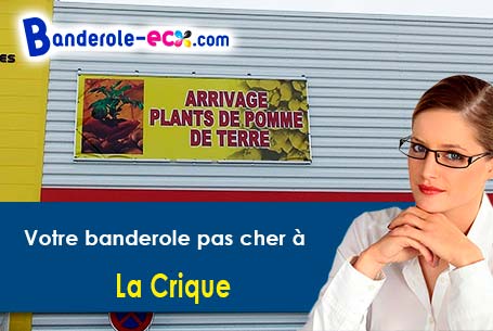 Création maquette offerte de votre banderole personnalisée à La Crique (Seine-Maritime/76850)