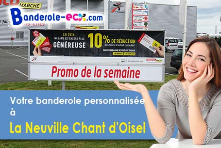 Création maquette offerte de votre banderole publicitaire à La Neuville-Chant-d'Oisel (Seine-Maritim