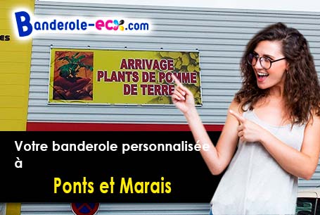 Impression grand format de votre banderole personnalisée à Ponts-et-Marais (Seine-Maritime/76260)