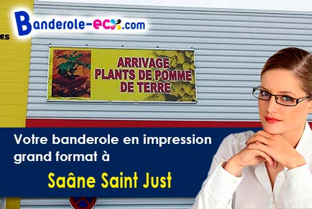 Impression grand format de votre banderole publicitaire à Saâne-Saint-Just (Seine-Maritime/76730)