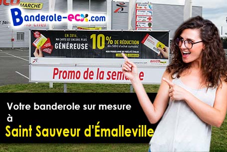 Création maquette offerte de votre banderole publicitaire à Saint-Sauveur-d'Émalleville (Seine-Marit