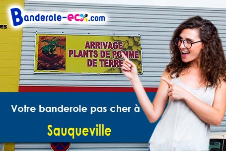 Création maquette offerte de votre banderole publicitaire à Sauqueville (Seine-Maritime/76550)