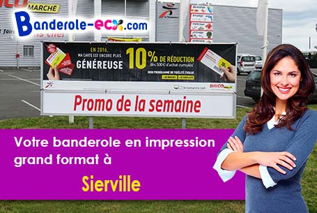 Création maquette offerte de votre banderole publicitaire à Sierville (Seine-Maritime/76690)