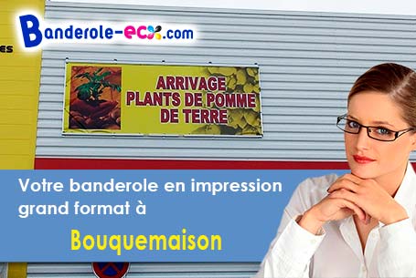 Création graphique offerte de votre banderole publicitaire à Bouquemaison (Somme/80600)