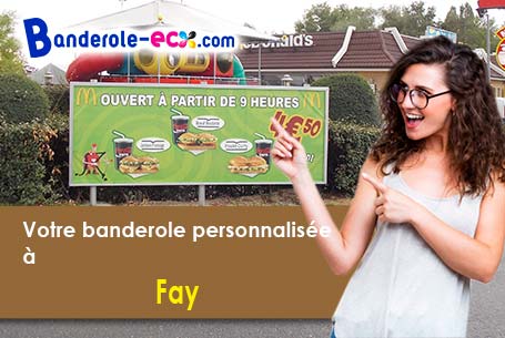 Création graphique offerte de votre banderole publicitaire à Fay (Somme/80200)