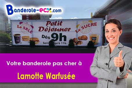 Création graphique offerte de votre banderole publicitaire à Lamotte-Warfusée (Somme/80800)