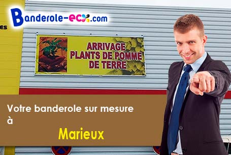 Création graphique offerte de votre banderole publicitaire à Marieux (Somme/80560)