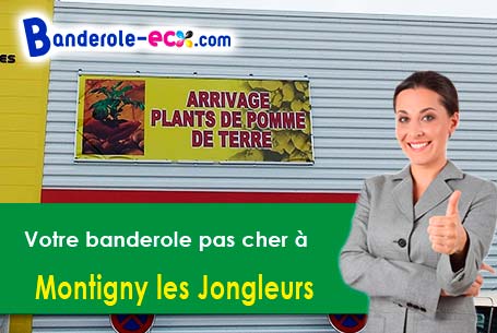 Création maquette inclus pour votre banderole personnalisée à Montigny-les-Jongleurs (Somme/80370)