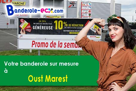 Création maquette inclus pour votre banderole personnalisée à Oust-Marest (Somme/80460)