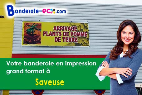 Création graphique offerte de votre banderole publicitaire à Saveuse (Somme/80730)