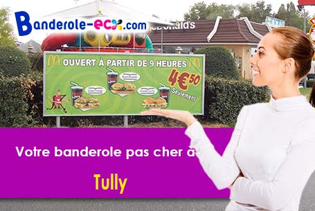 Création maquette inclus pour votre banderole personnalisée à Tully (Somme/80530)