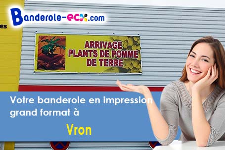 Création graphique offerte de votre banderole publicitaire à Vron (Somme/80120)