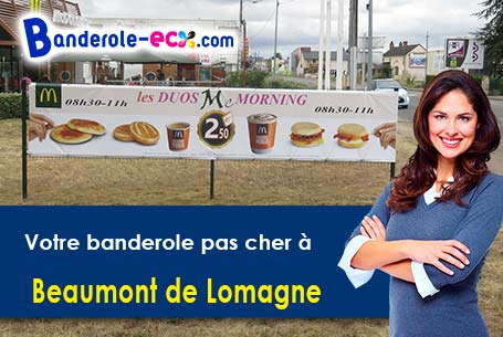 Création graphique offerte de votre banderole publicitaire à Beaumont-de-Lomagne (Tarn-et-Garonne/82
