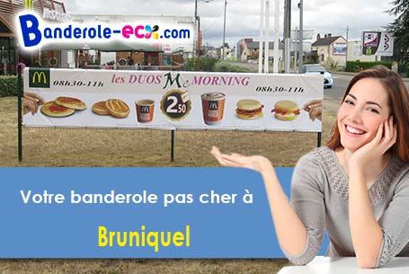 Création maquette inclus pour votre banderole personnalisée à Bruniquel (Tarn-et-Garonne/82800)