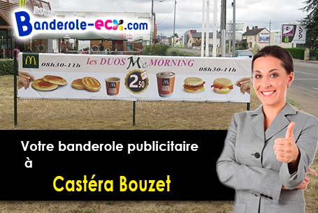 Création graphique offerte de votre banderole publicitaire à Castéra-Bouzet (Tarn-et-Garonne/82120)