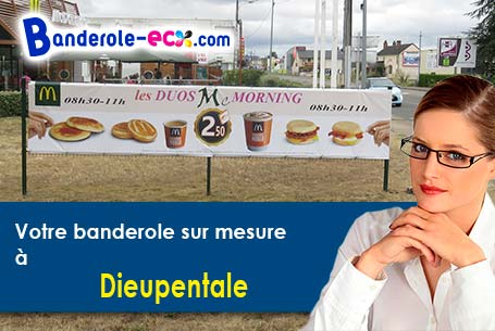 Création maquette gratuite de votre banderole pas cher à Dieupentale (Tarn-et-Garonne/82170)