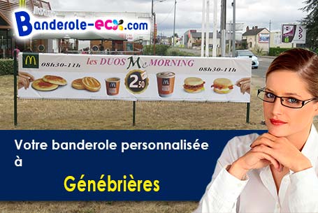 Création maquette inclus pour votre banderole personnalisée à Génébrières (Tarn-et-Garonne/82230)