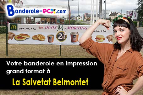 Création graphique offerte de votre banderole publicitaire à La Salvetat-Belmontet (Tarn-et-Garonne/