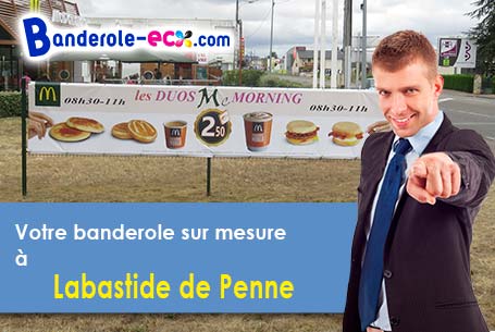 Création graphique offerte de votre banderole publicitaire à Labastide-de-Penne (Tarn-et-Garonne/822
