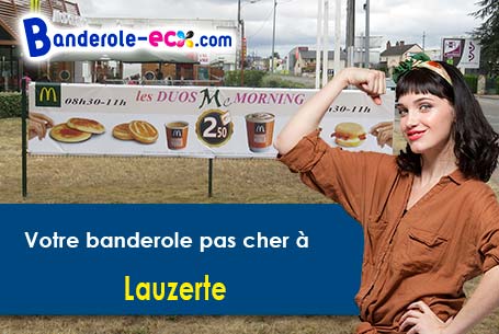 Création graphique offerte de votre banderole publicitaire à Lauzerte (Tarn-et-Garonne/82110)