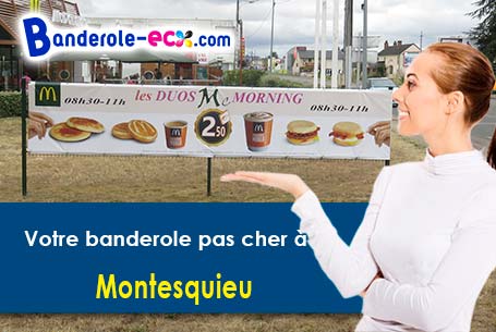 Création maquette gratuite de votre banderole pas cher à Montesquieu (Tarn-et-Garonne/82200)
