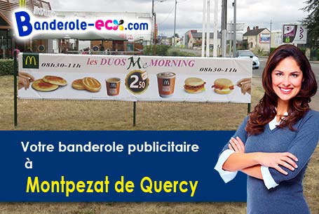 Création graphique offerte de votre banderole publicitaire à Montpezat-de-Quercy (Tarn-et-Garonne/82