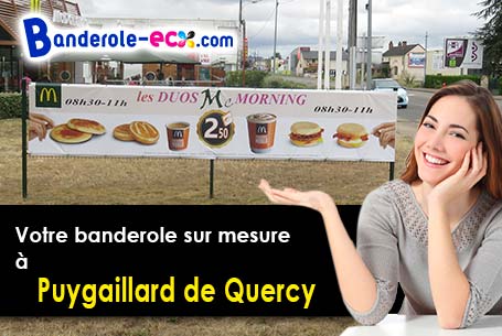 Création maquette inclus pour votre banderole personnalisée à Puygaillard-de-Quercy (Tarn-et-Garonne