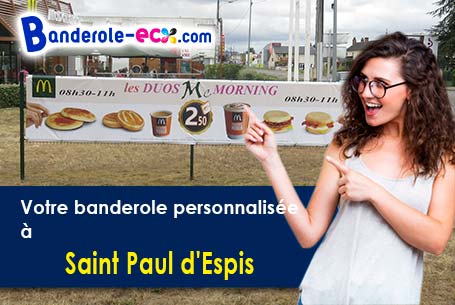 Création graphique offerte de votre banderole publicitaire à Saint-Paul-d'Espis (Tarn-et-Garonne/824